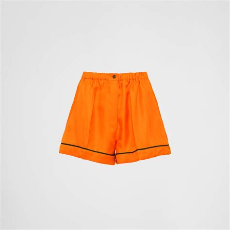 prada orange shorts